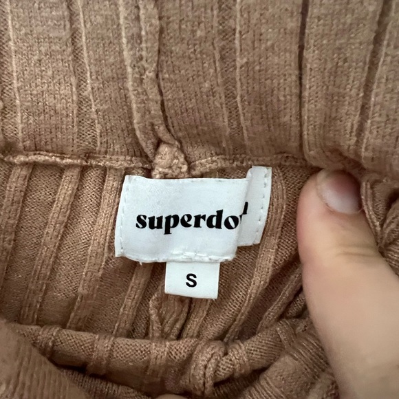 superdown Knit Ribbed Lounge Shorts Size Small - Picture 3 of 3